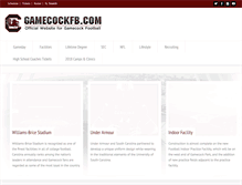 Tablet Screenshot of gamecockfb.com